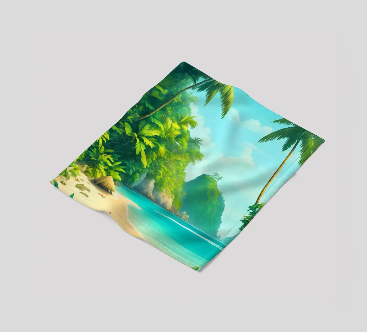 Spiaggia tropicale coperta in pile da Charnwood Prints