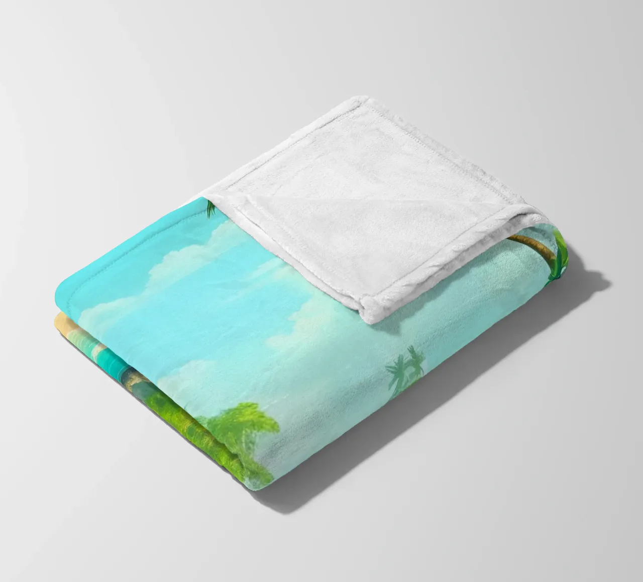 Spiaggia tropicale coperta in pile da Charnwood Prints