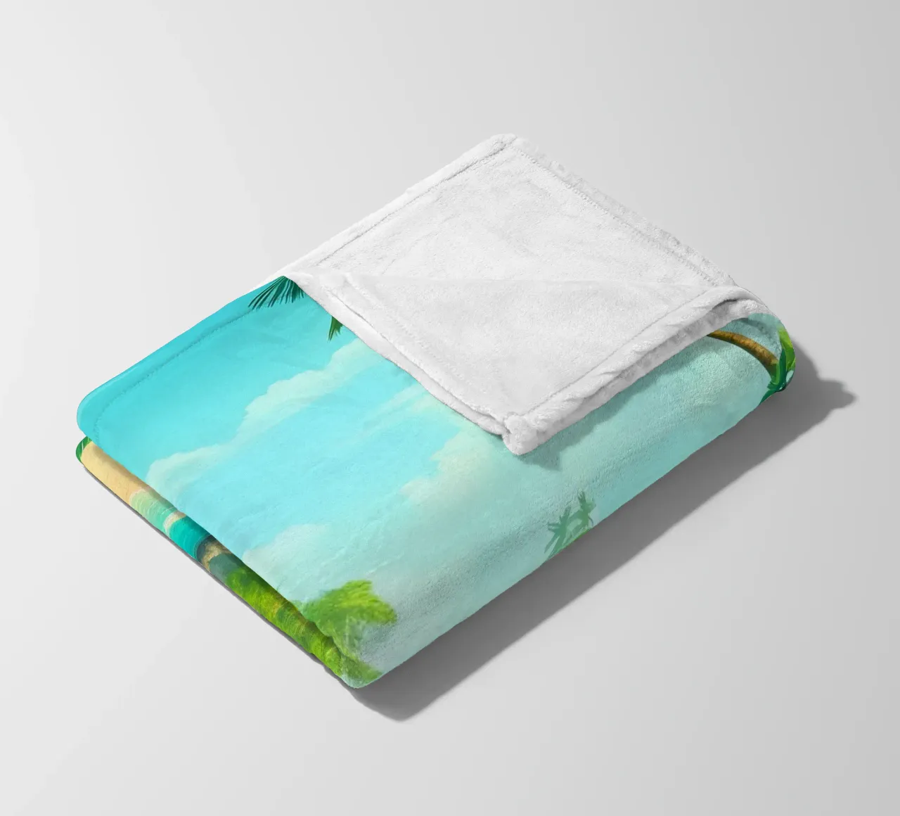 Spiaggia tropicale coperta in pile da Charnwood Prints