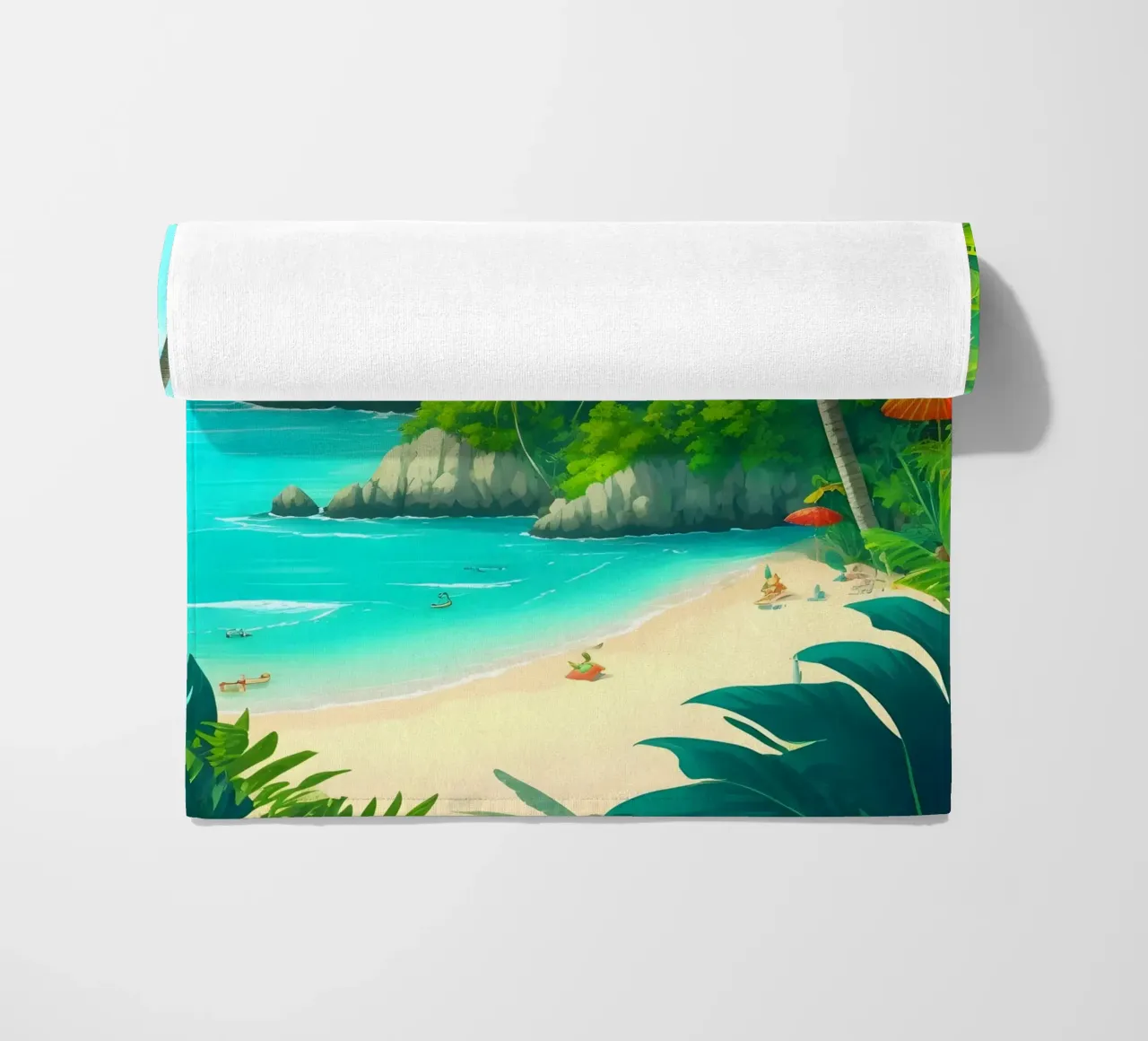 Spiaggia tropicale telo mare da Charnwood Prints