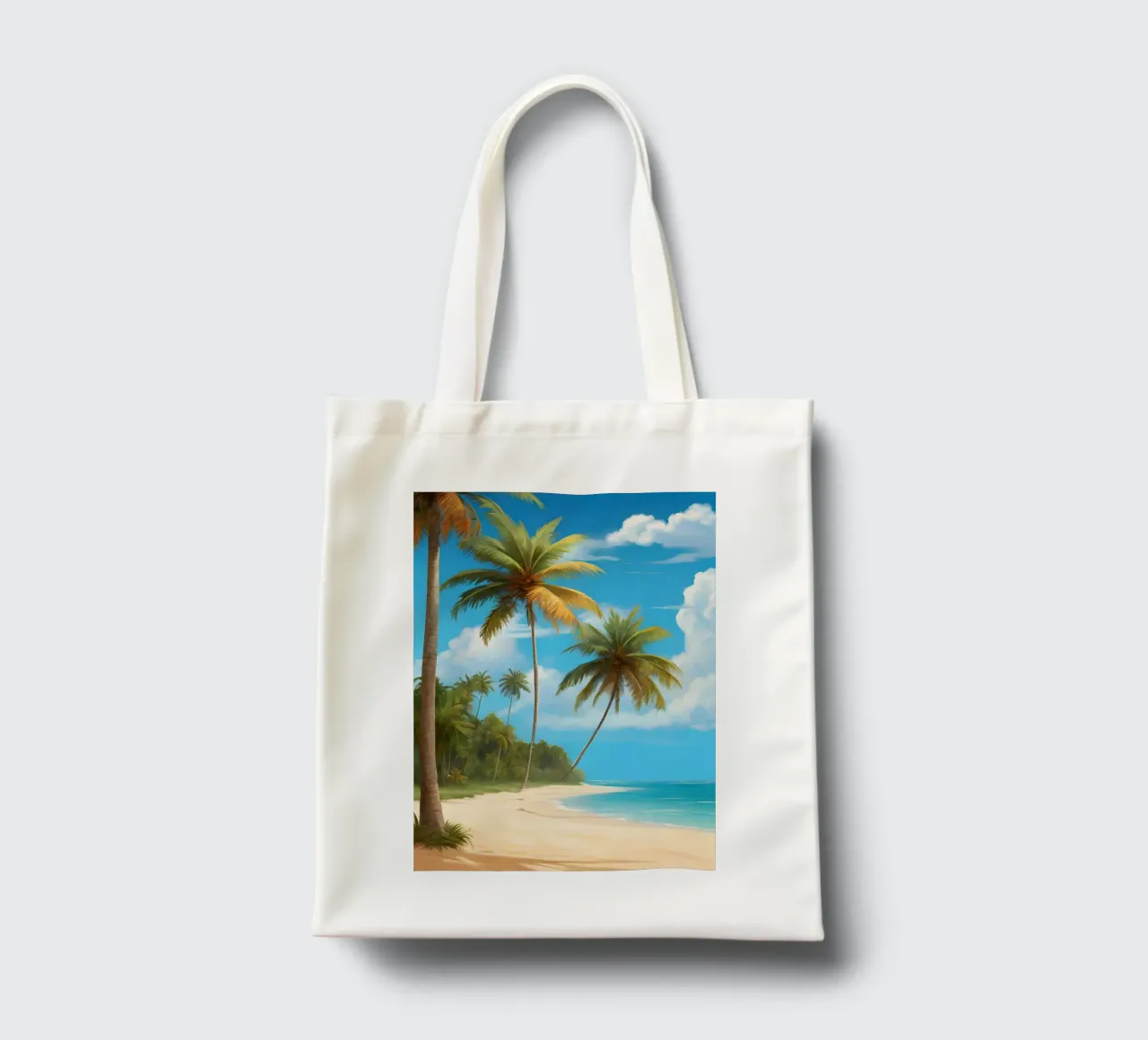 Spiaggia tropicale borsa in juta da Charnwood Prints