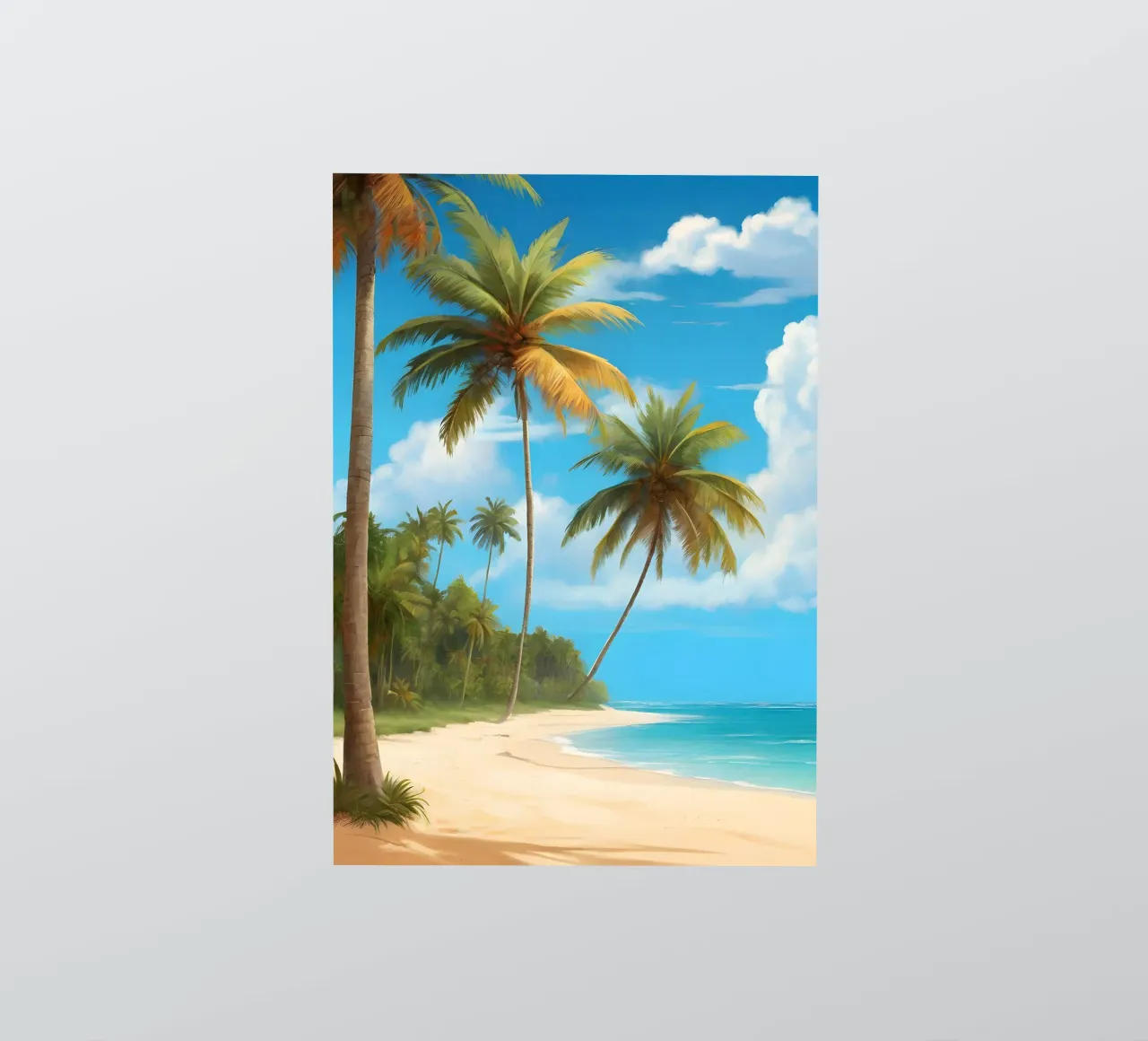 Spiaggia tropicale adesivo da Charnwood Prints