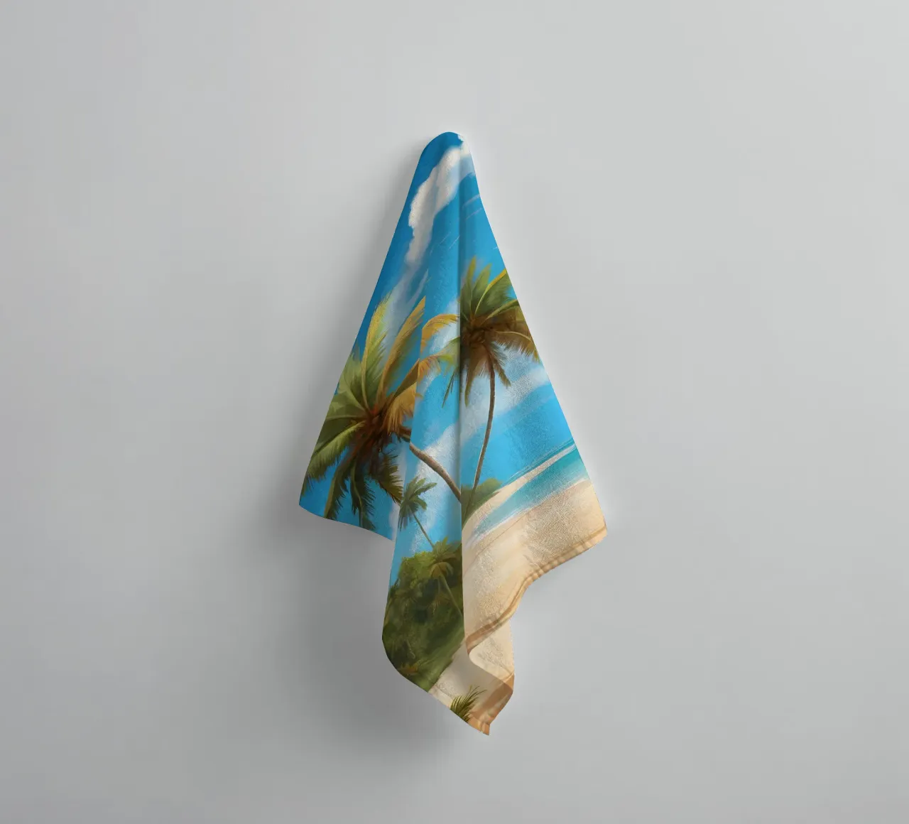 Spiaggia tropicale asciugamano da bagno da Charnwood Prints