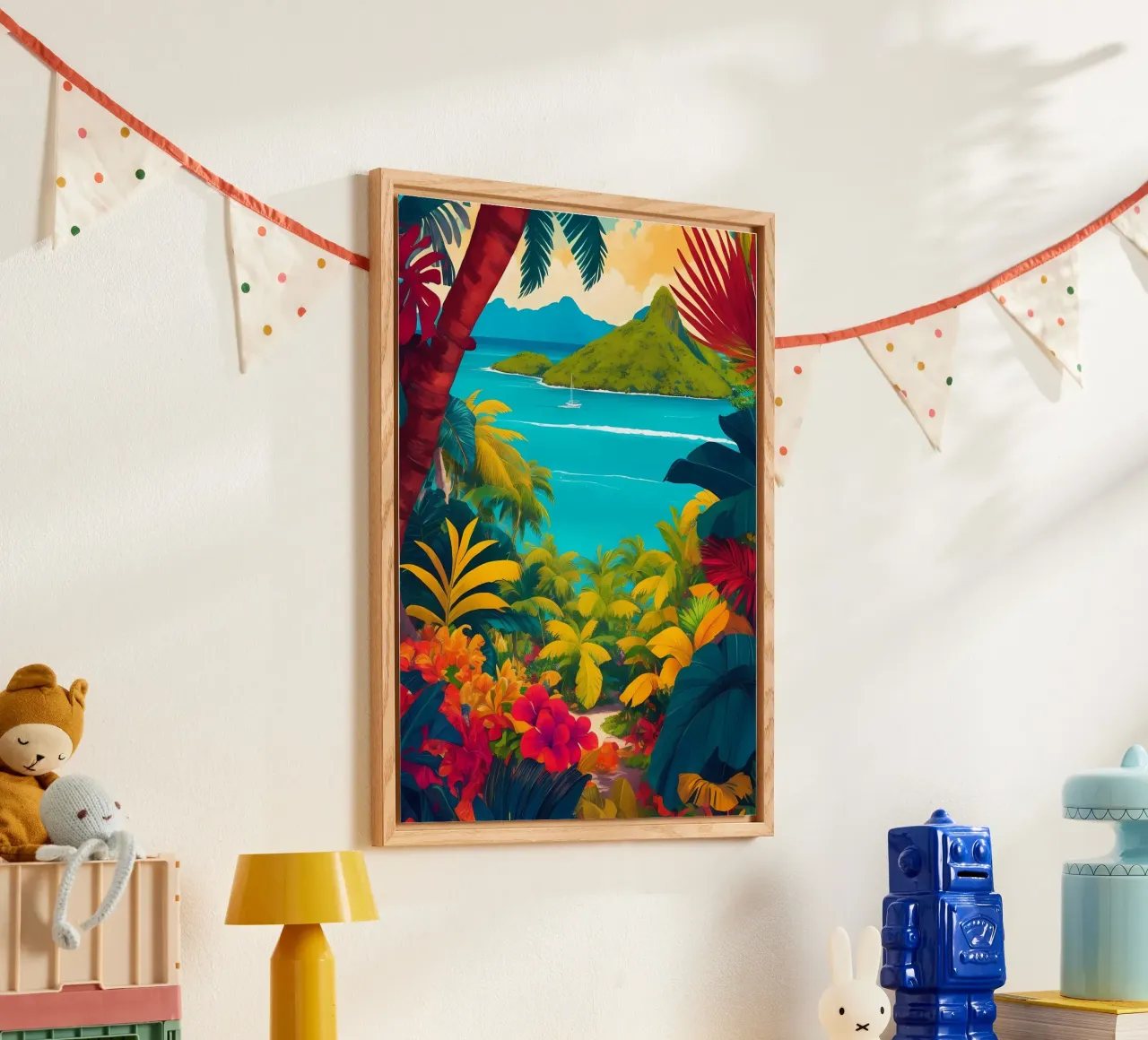 Paradiso tropicale plexiglass da Charnwood Prints
