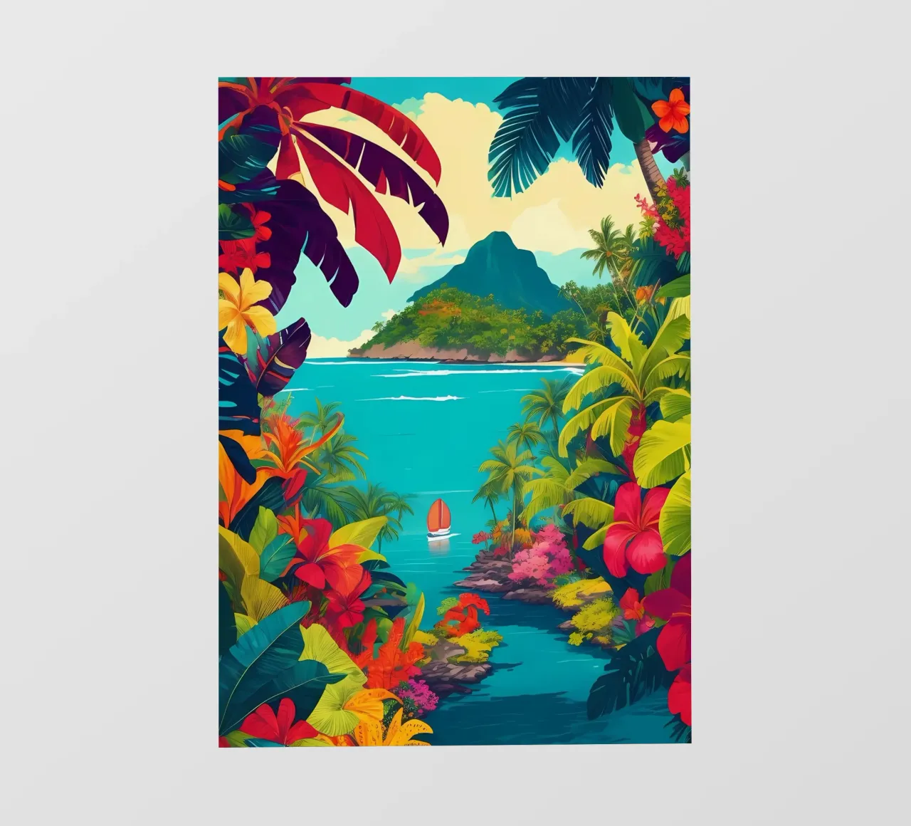 Paradiso tropicale pellicola backlit da Charnwood Prints