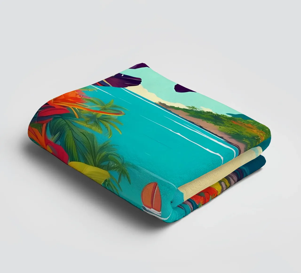 Paradiso tropicale asciugamano da bagno da Charnwood Prints