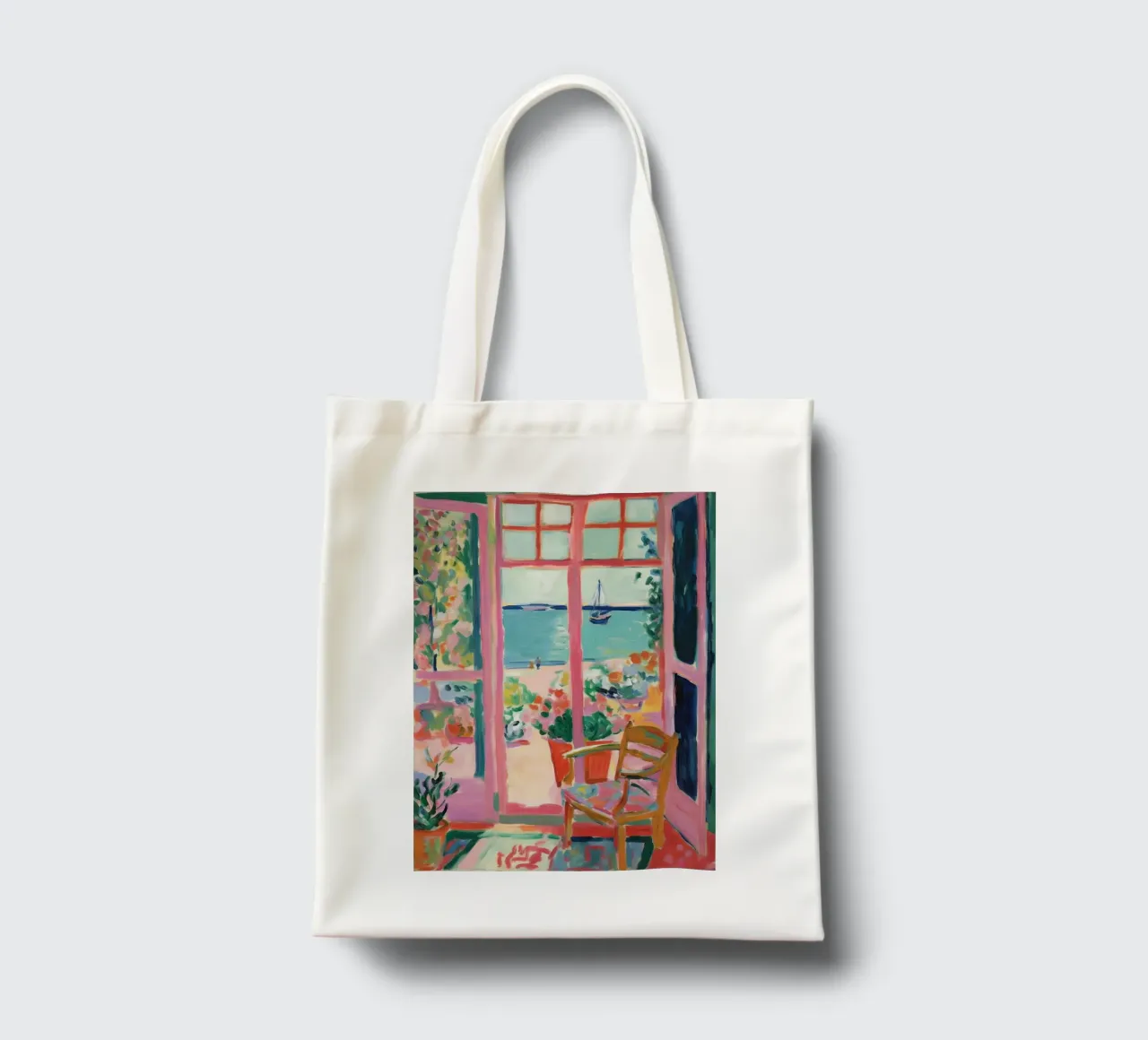 Open Window - inspired by Henri Matisse tote bag by Nikis Art Studio