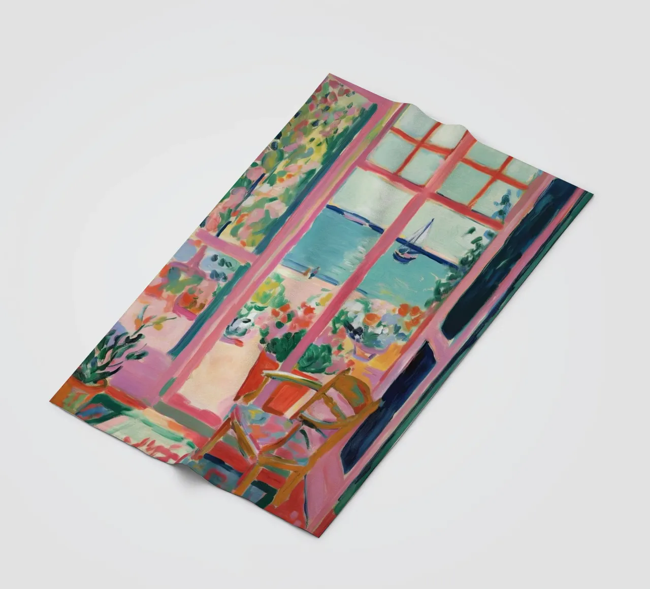 Open Window - inspired by Henri Matisse fleece blanket by Nikis Art Studio