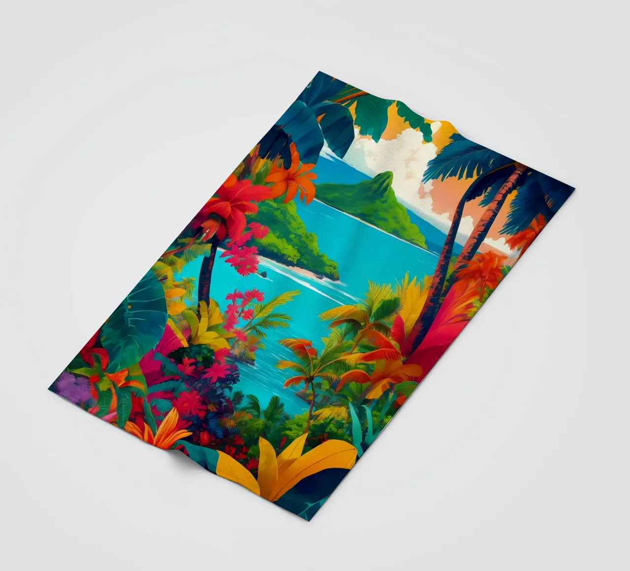 Paradiso tropicale coperta in pile da Charnwood Prints