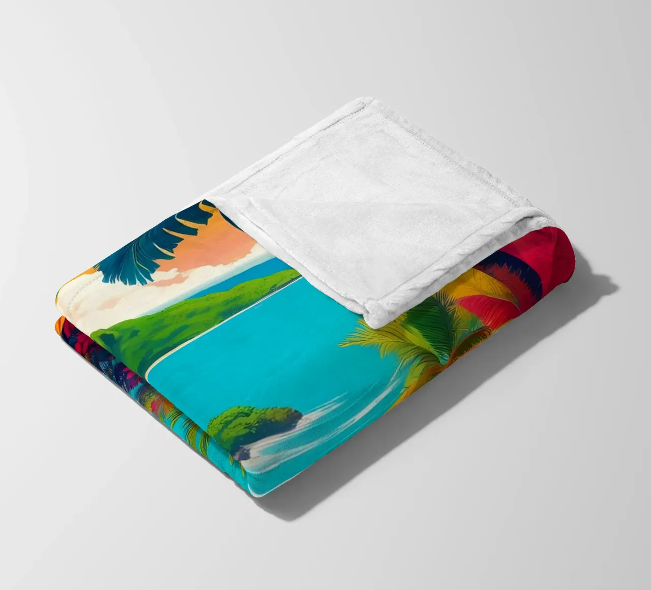 Paradiso tropicale coperta in pile da Charnwood Prints