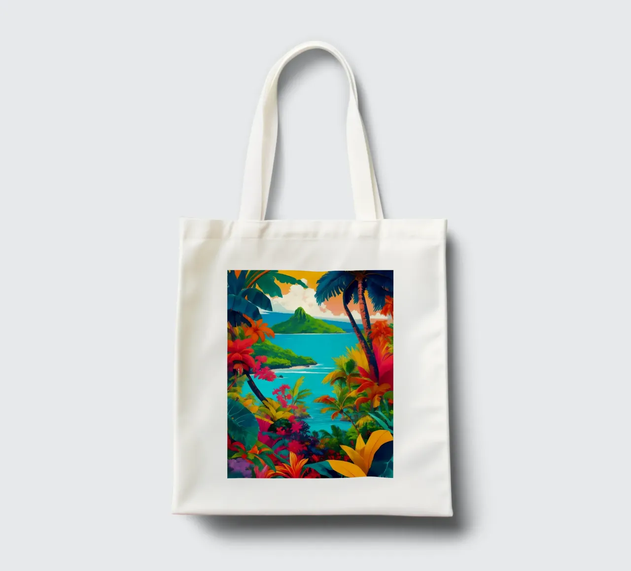 Paradiso tropicale borsa in juta da Charnwood Prints