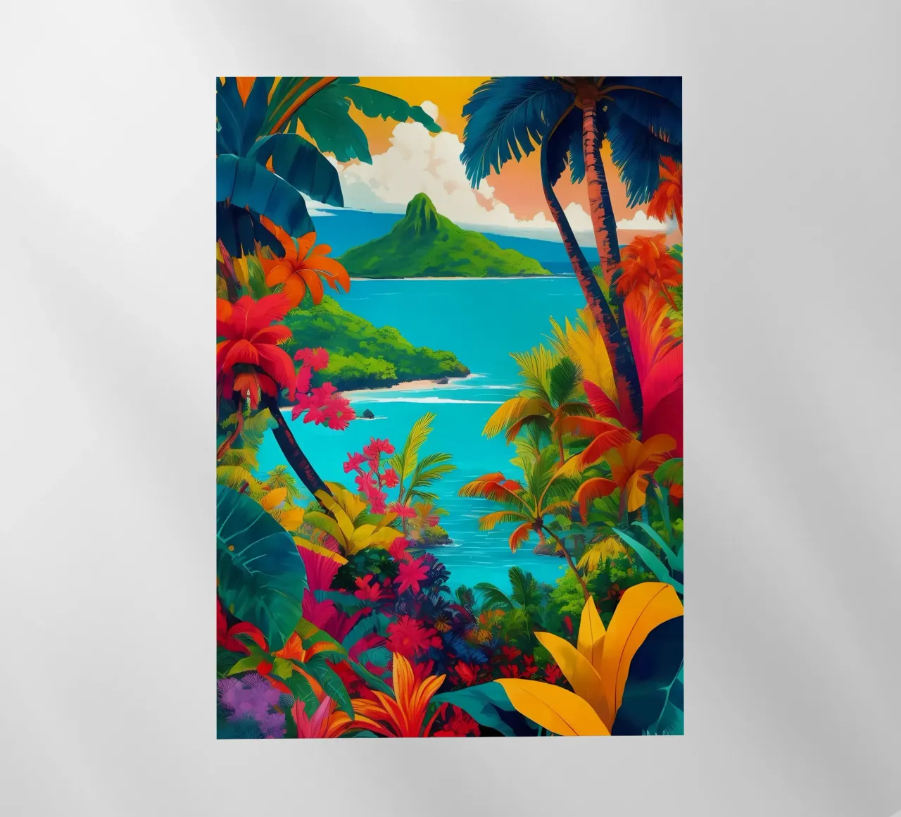 Paradiso tropicale pellicola backlit da Charnwood Prints