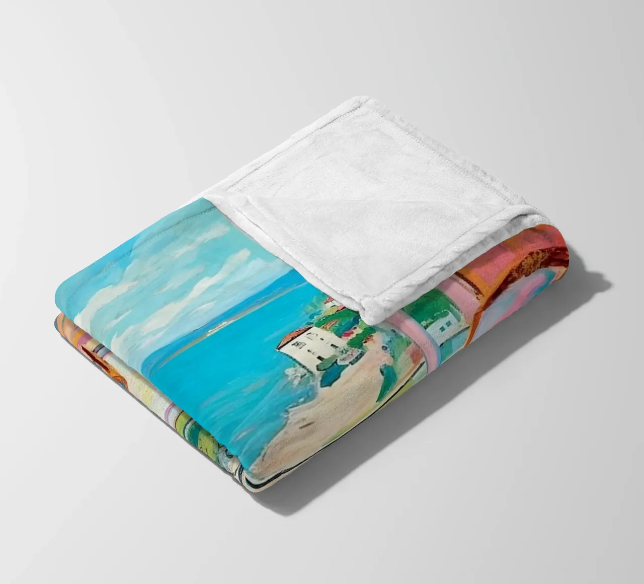 A touch of the south: the window of dreams fleece blanket by Nikis Art Studio