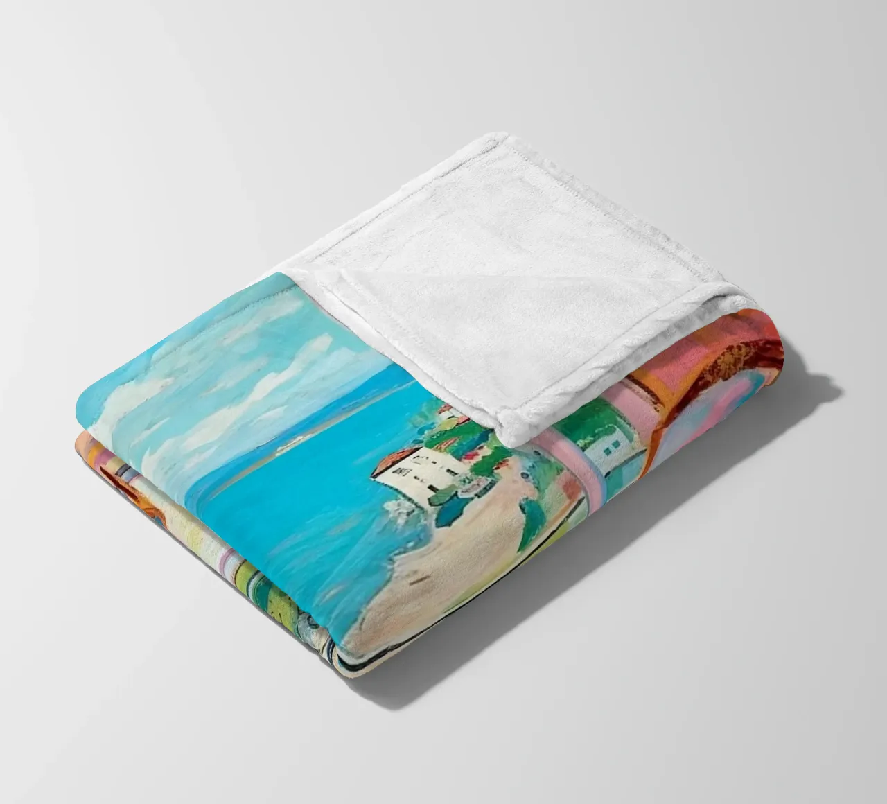 A touch of the south: the window of dreams fleece blanket by Nikis Art Studio