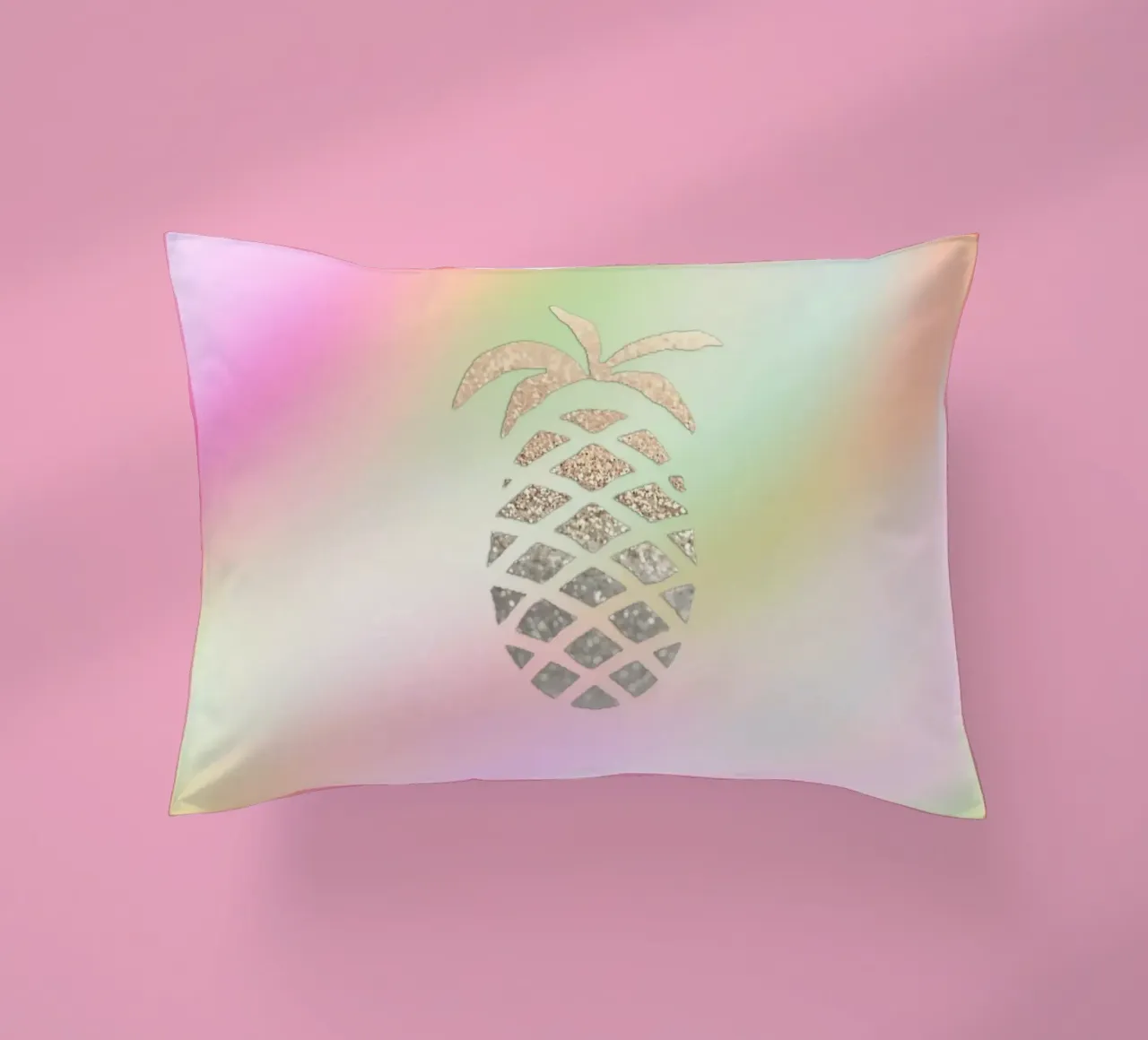 Gold Pineapple decorative cushion by Monika Strigel