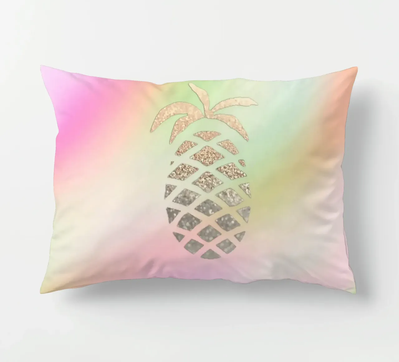 Gold Pineapple decorative cushion by Monika Strigel