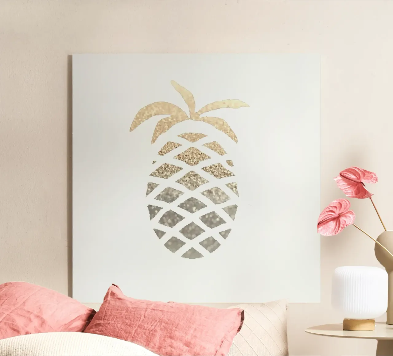 Ananas d'oro plexiglass da Monika Strigel