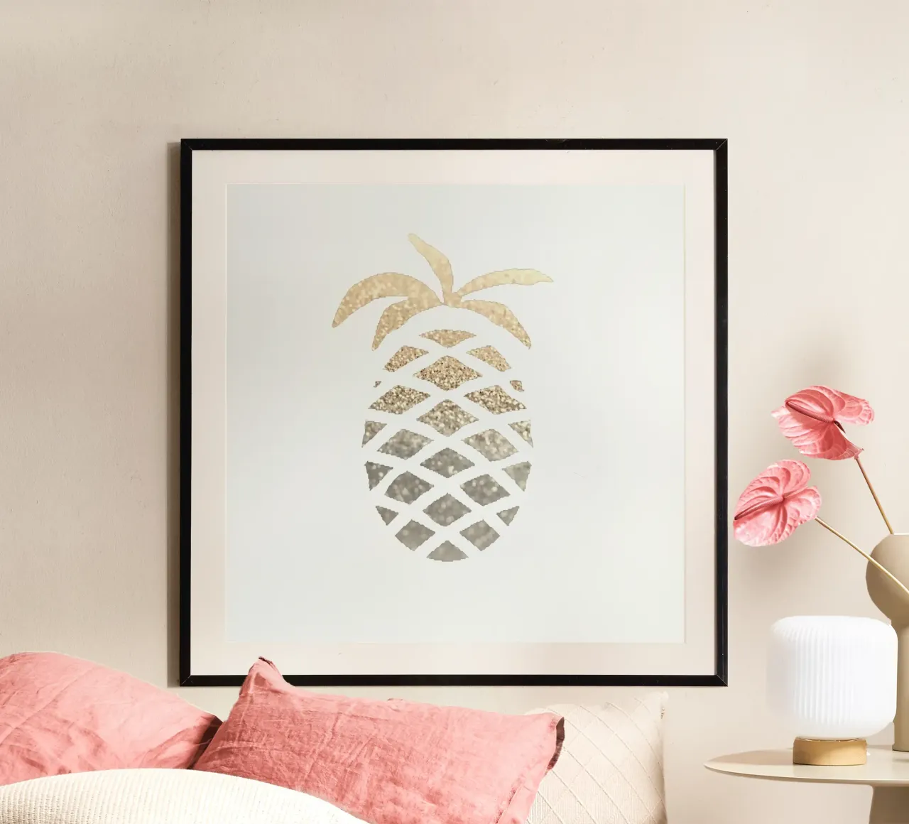 Gold Pineapple poster da Monika Strigel