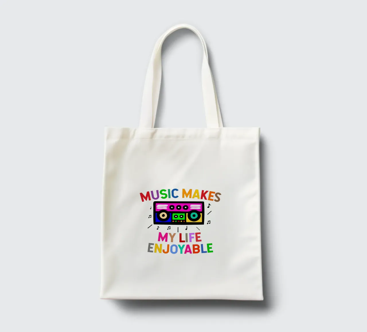 Music makes my life enjoyable tote bag by happieeagle