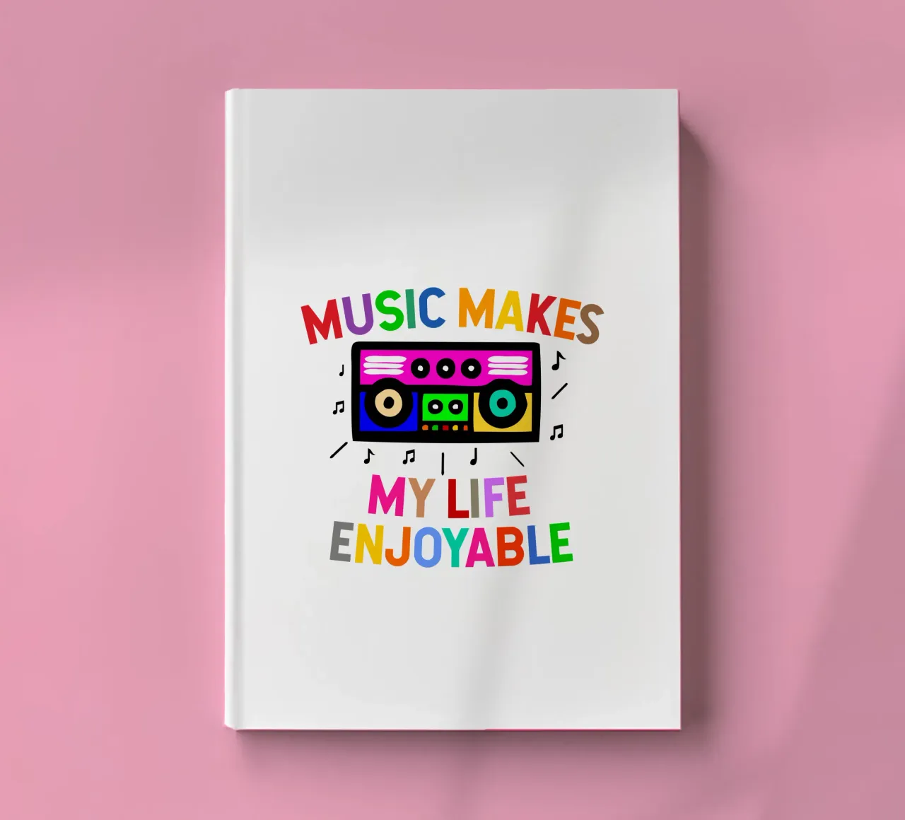 Music makes my life enjoyable notebook by happieeagle
