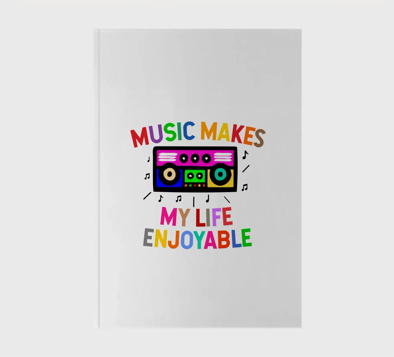 Music makes my life enjoyable notebook by happieeagle