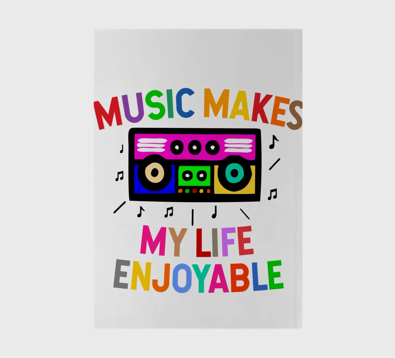 Music makes my life enjoyable notebook by happieeagle