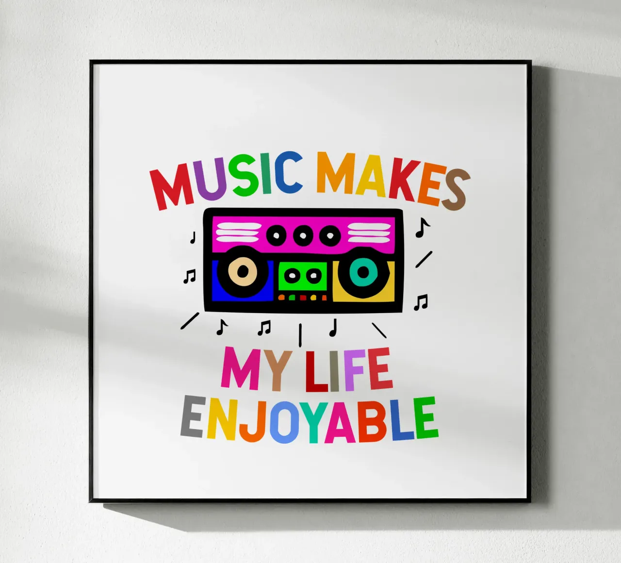 Music makes my life enjoyable plexiglass da happieeagle