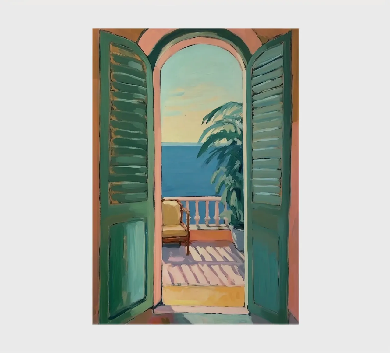 Glimpses of light: The world through an open window notebook by Nikis Art Studio