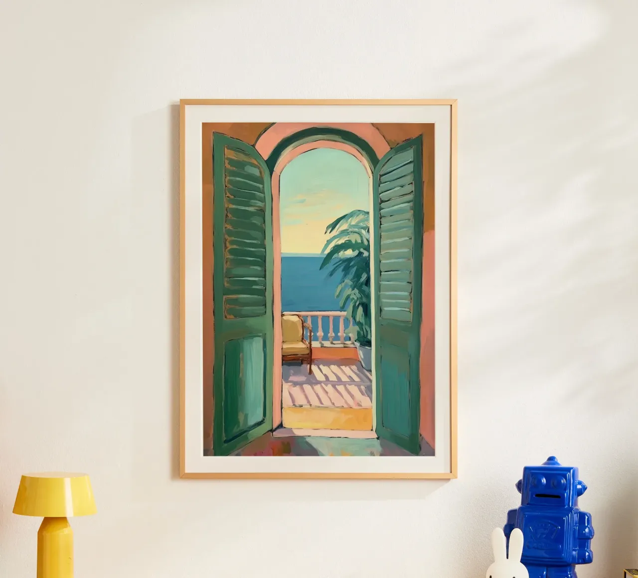 Lichtblicke: Die Welt durch ein offenes Fenster Hahnemühle von Nikis Art Studio