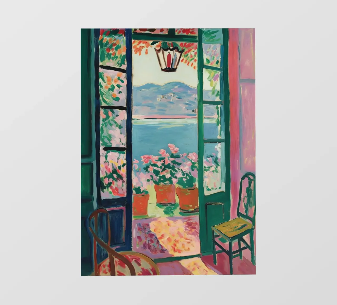 Open Window - inspired by Henri Matisse backlit film by Nikis Art Studio