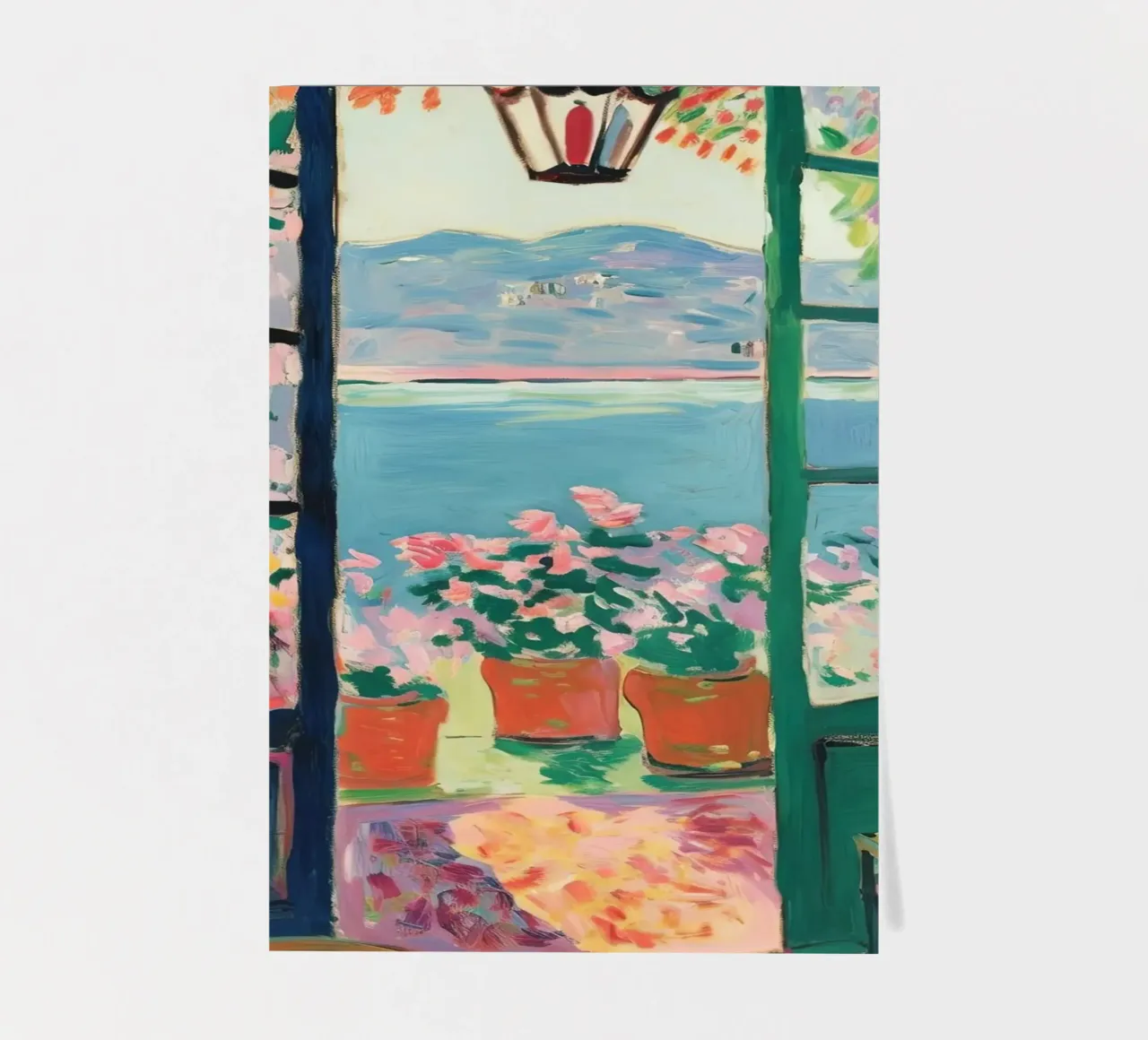 Open Window - inspiriert von Henri Matisse Stickerbogen von Nikis Art Studio