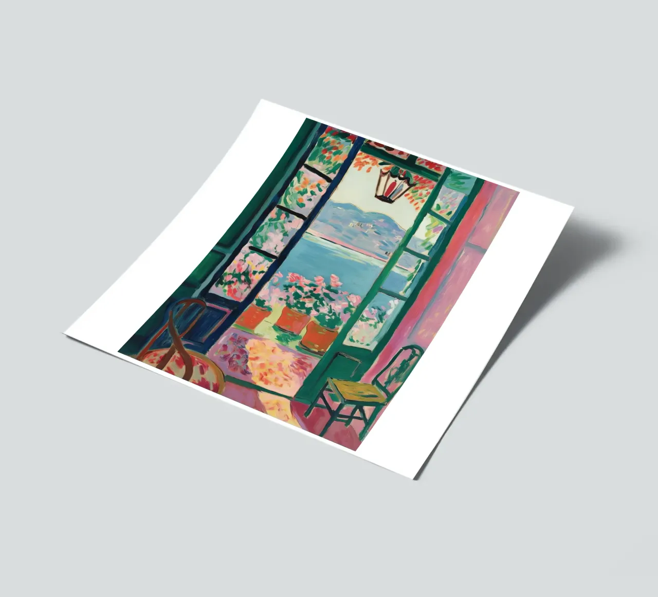 Open Window - inspiriert von Henri Matisse Stickerbogen von Nikis Art Studio