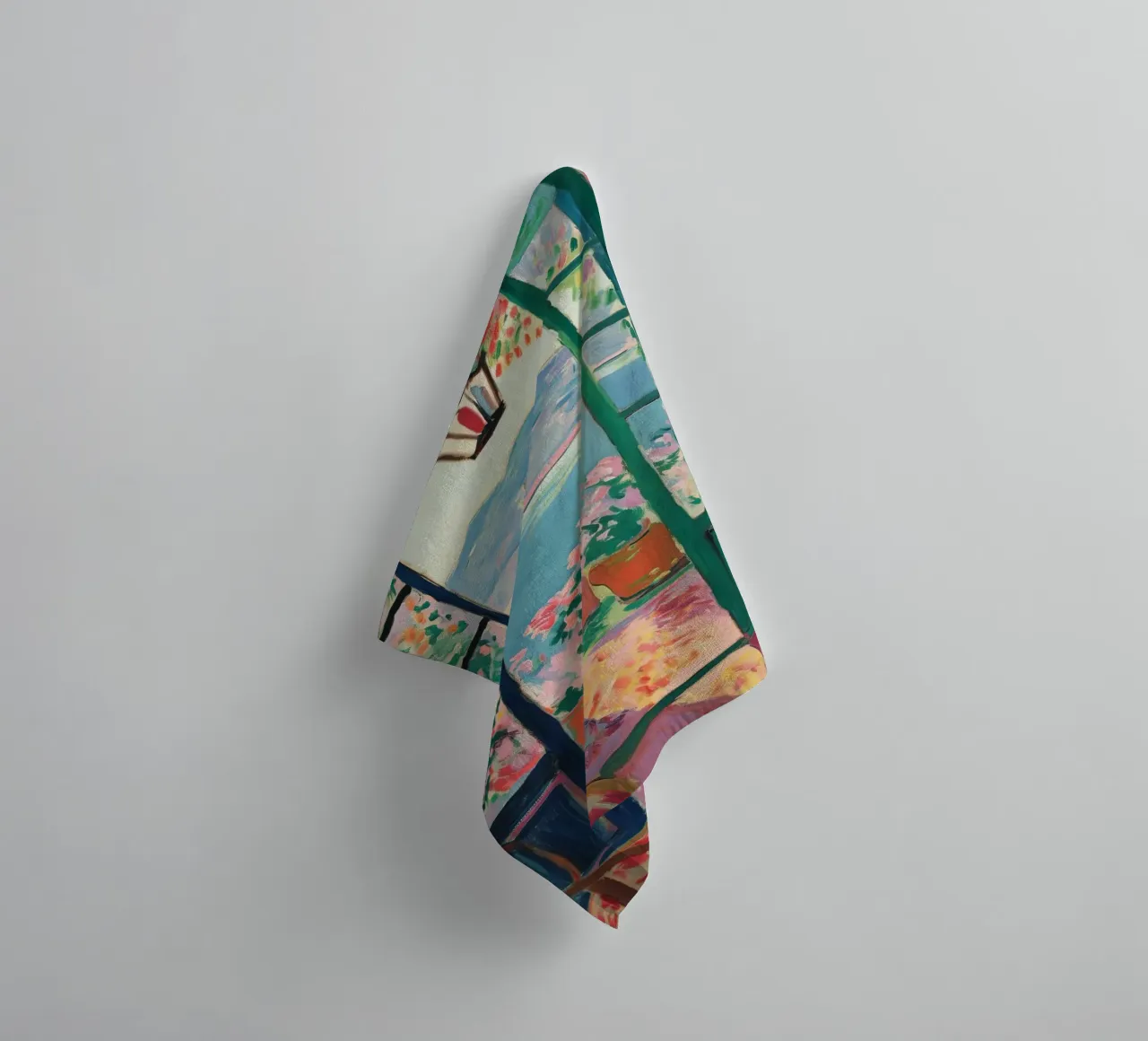 Open Window - inspired by Henri Matisse towel by Nikis Art Studio