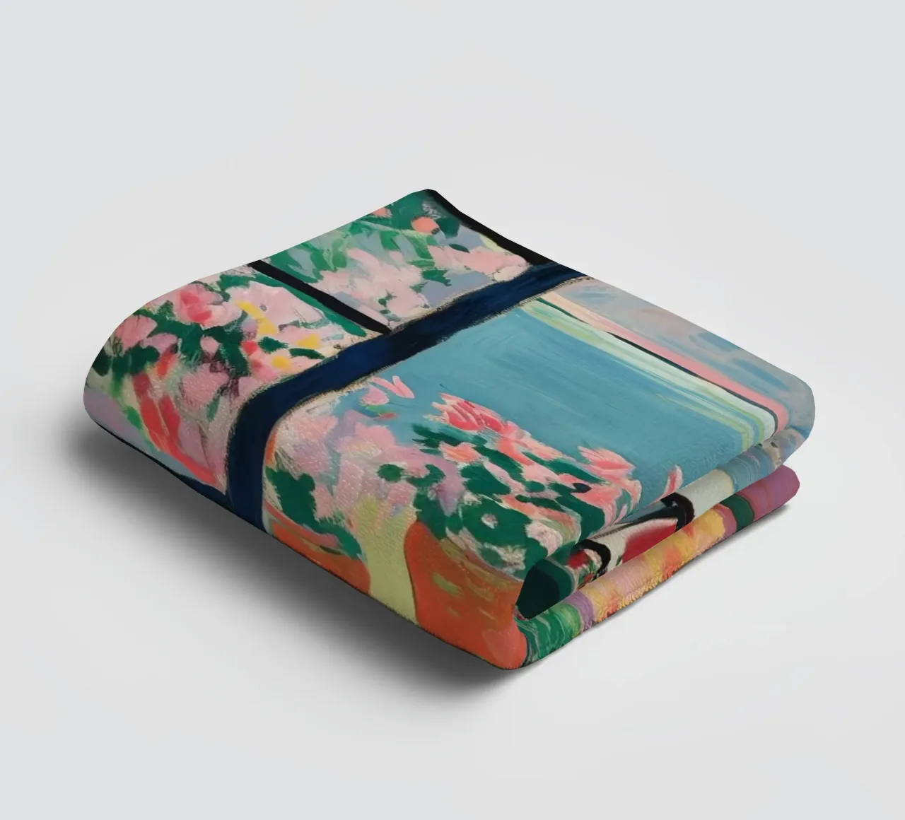 Open Window - inspired by Henri Matisse towel by Nikis Art Studio