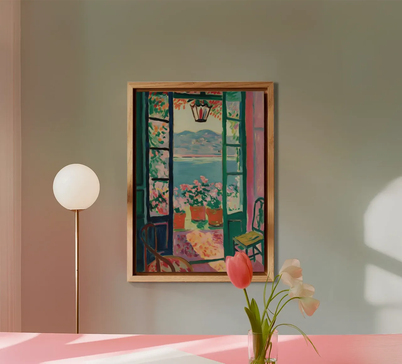 Open Window - inspiriert von Henri Matisse Forex-Platte von Nikis Art Studio