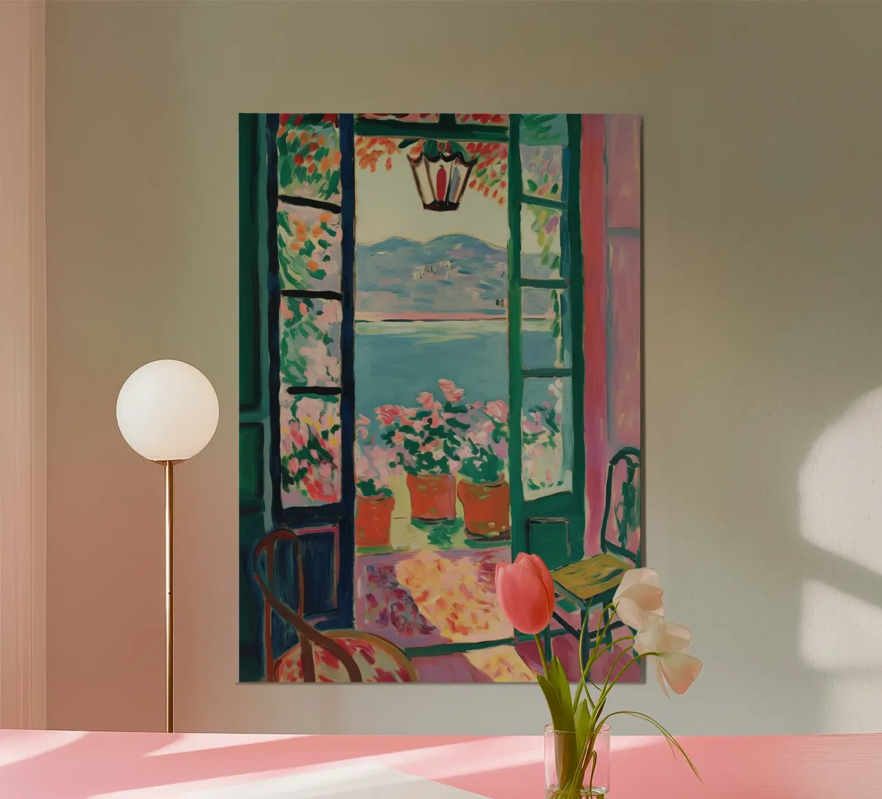 Open Window - inspiriert von Henri Matisse Forex-Platte von Nikis Art Studio