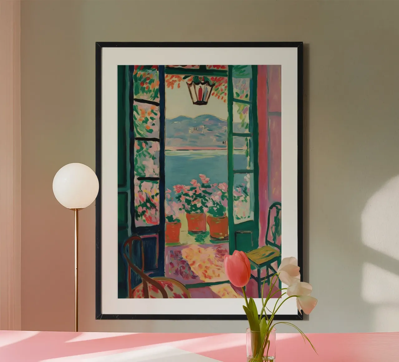 Open Window - inspiriert von Henri Matisse Hahnemühle von Nikis Art Studio