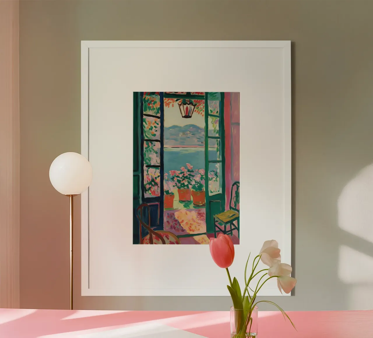 Open Window - inspiriert von Henri Matisse Hahnemühle von Nikis Art Studio