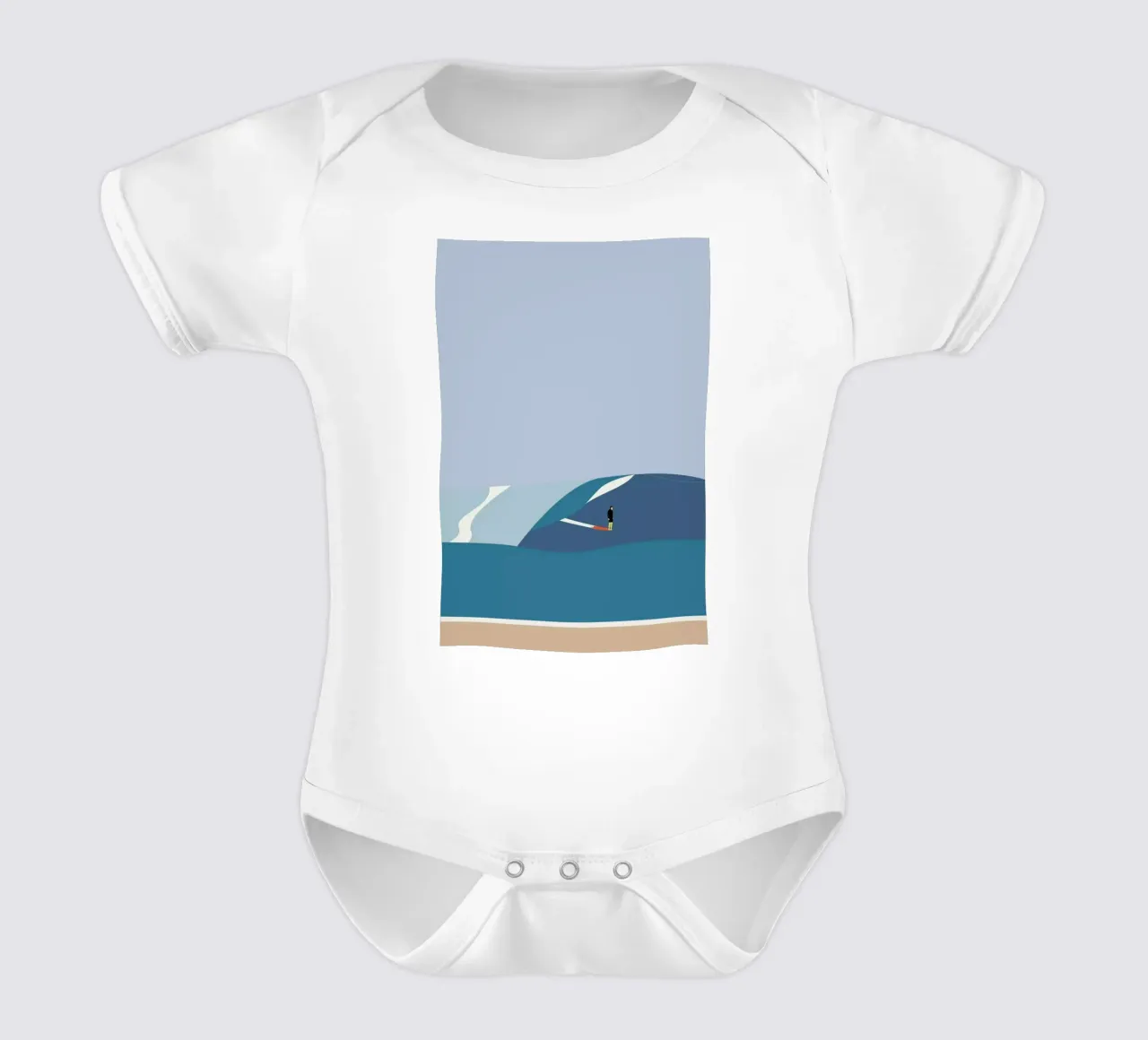 Fornøjelse Surf No. 03 body neonato maniche corte da Swen Swensøn