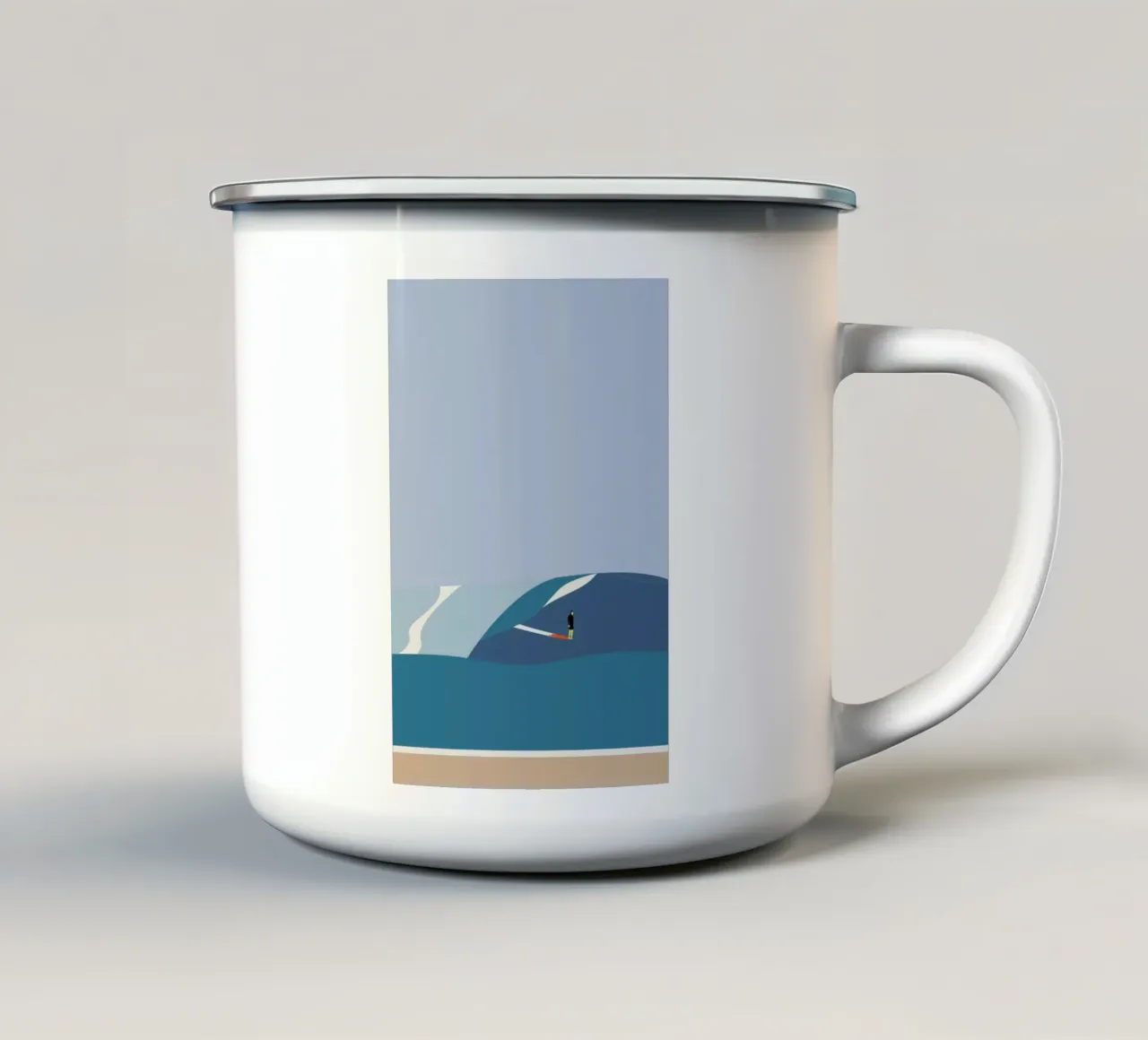 Fornøjelse Surf No. 03 tazza in smalto da Swen Swensøn