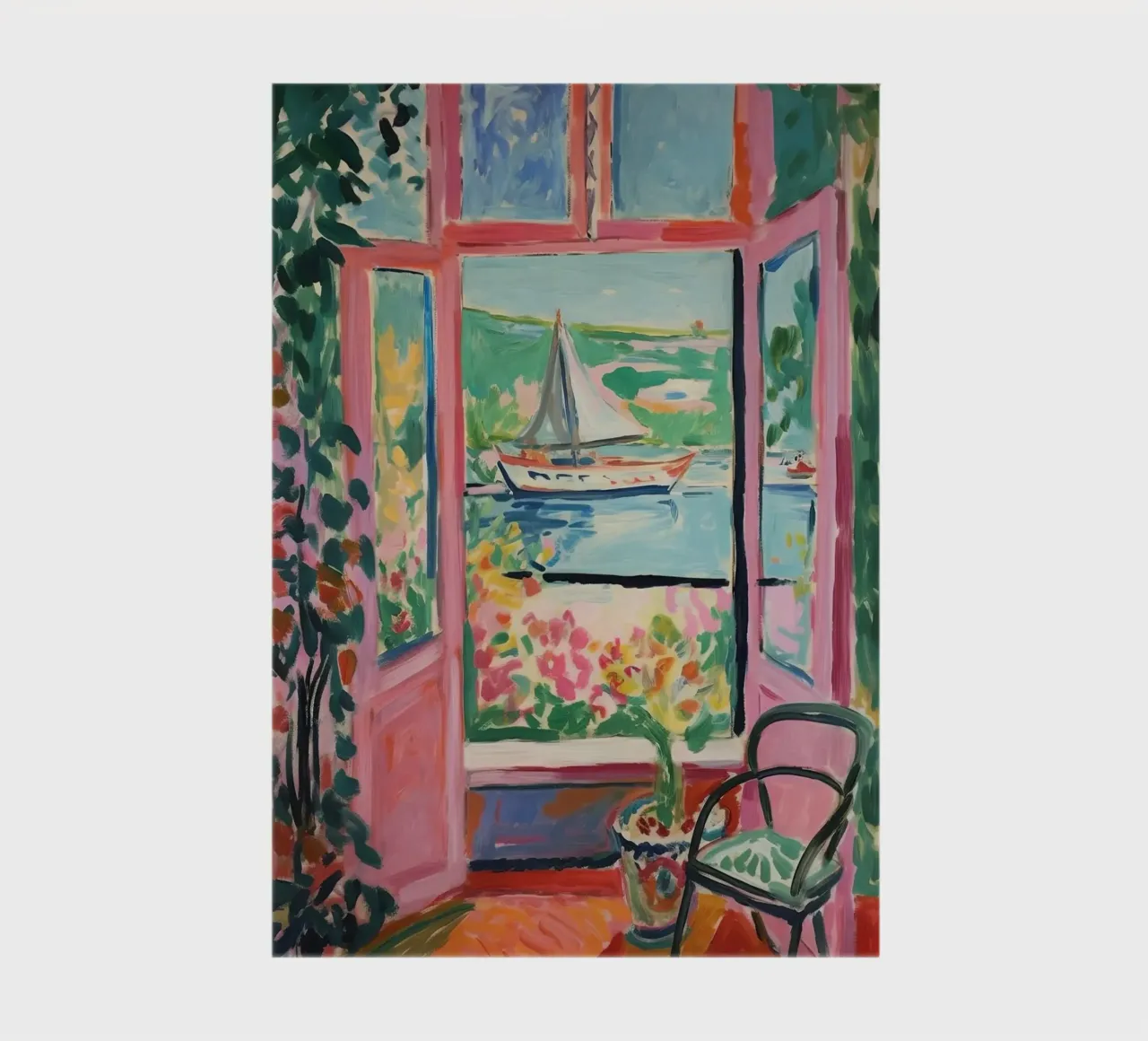 A window to the south: colours and lightness notebook by Nikis Art Studio