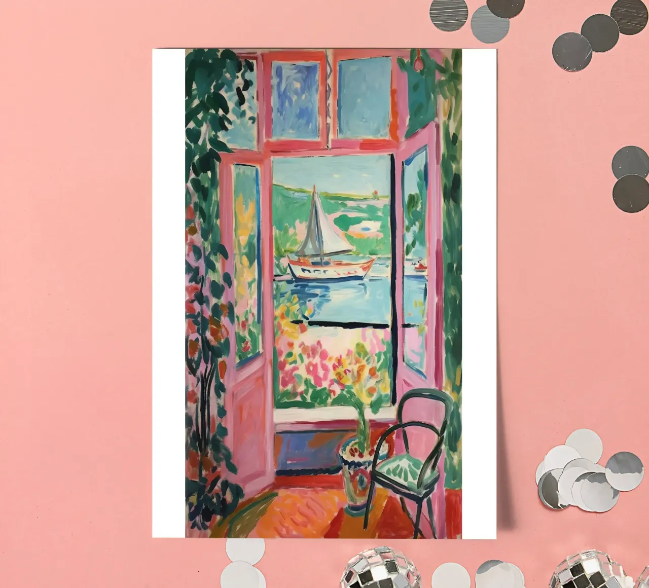 A window to the south: colours and lightness sticker sheet by Nikis Art Studio