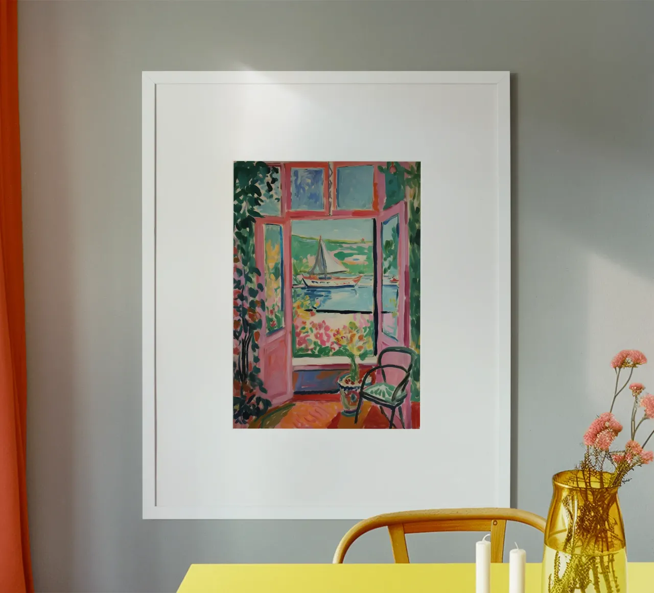 A window to the south: colours and lightness hahnemühle by Nikis Art Studio