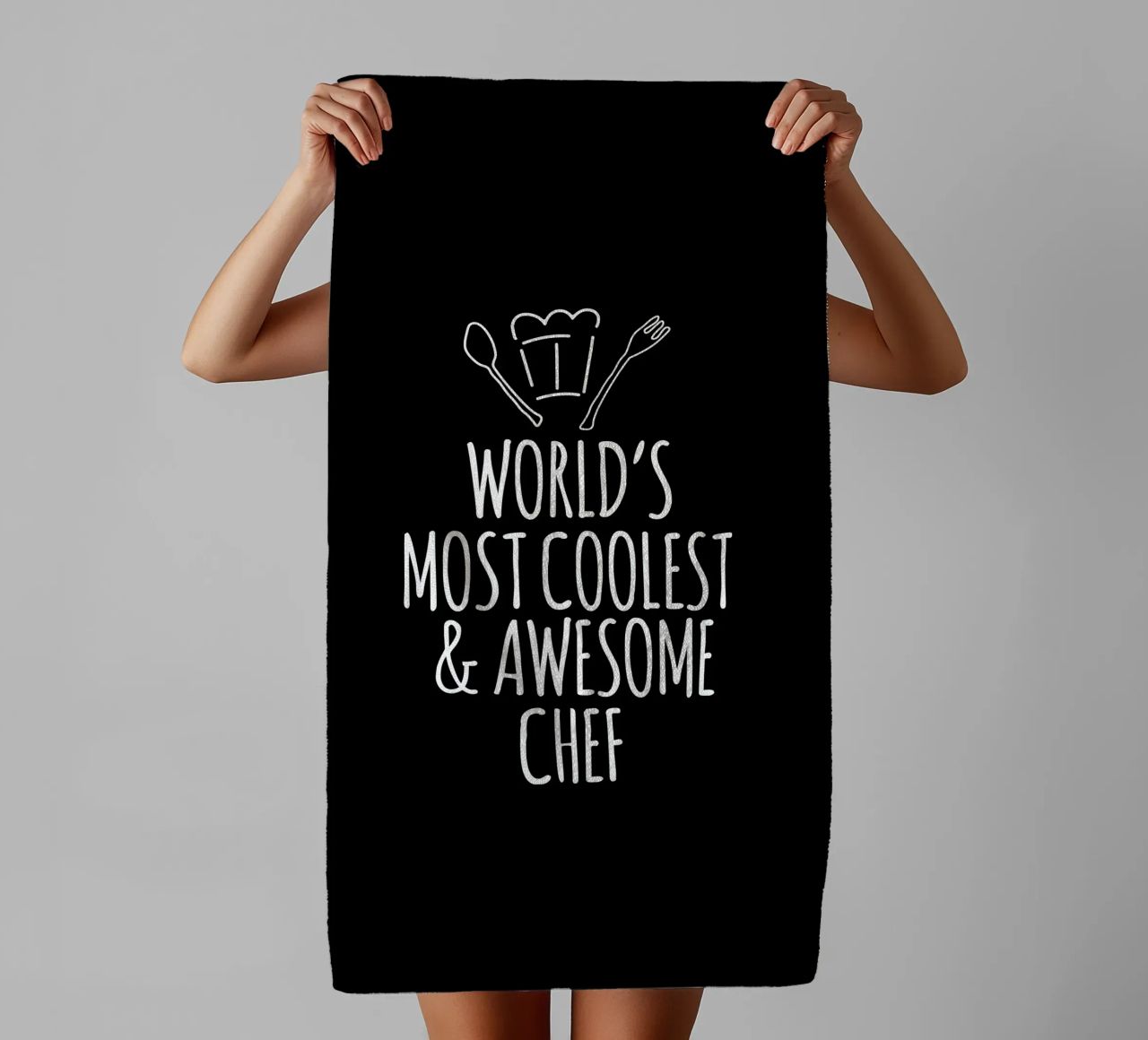 World's most coolest and awesome chef asciugamano da bagno da happieeagle