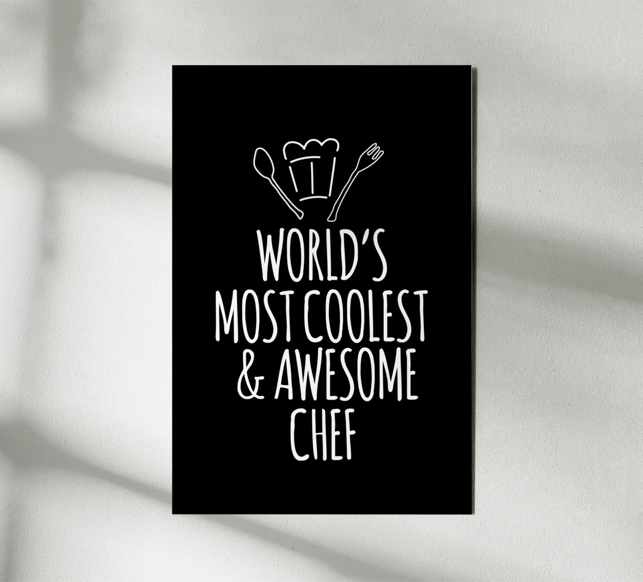 World's most coolest and awesome chef alluminio dibond da happieeagle