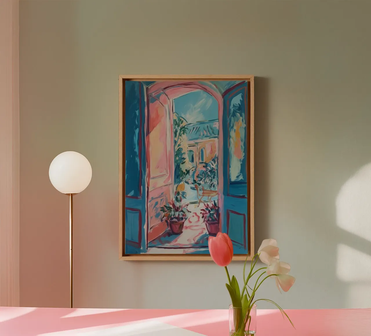Mediterranean silence: a glimpse into infinity canvas by Nikis Art Studio