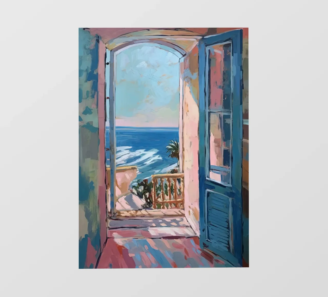 Where colours breathe: the open window pvc cover by Nikis Art Studio