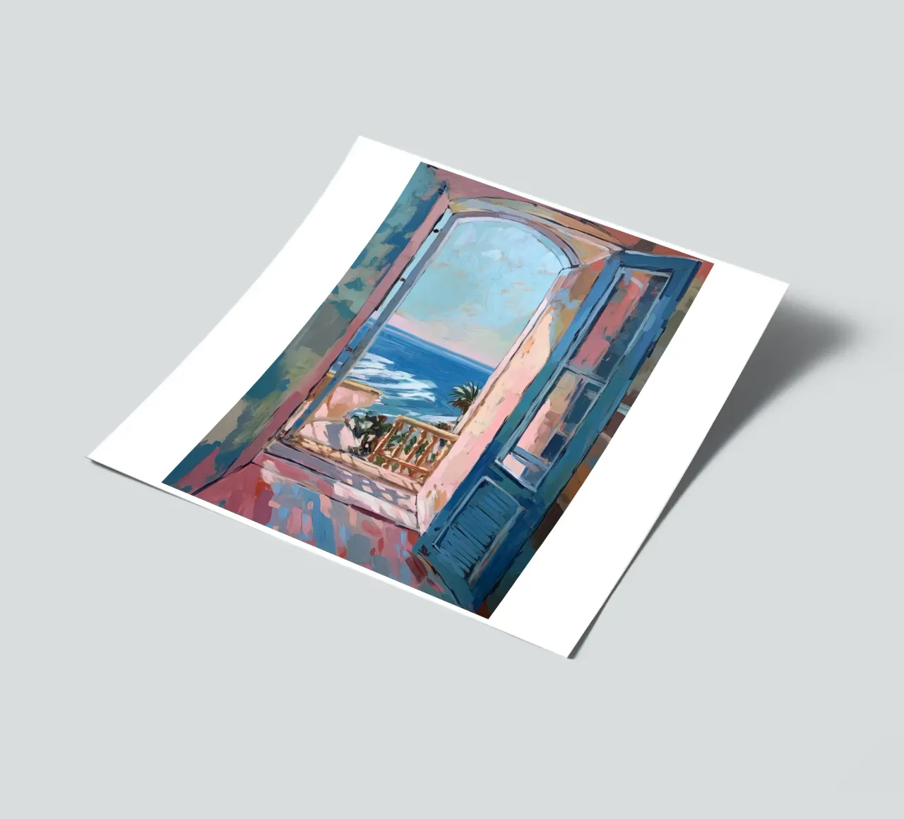 Where colours breathe: the open window sticker sheet by Nikis Art Studio