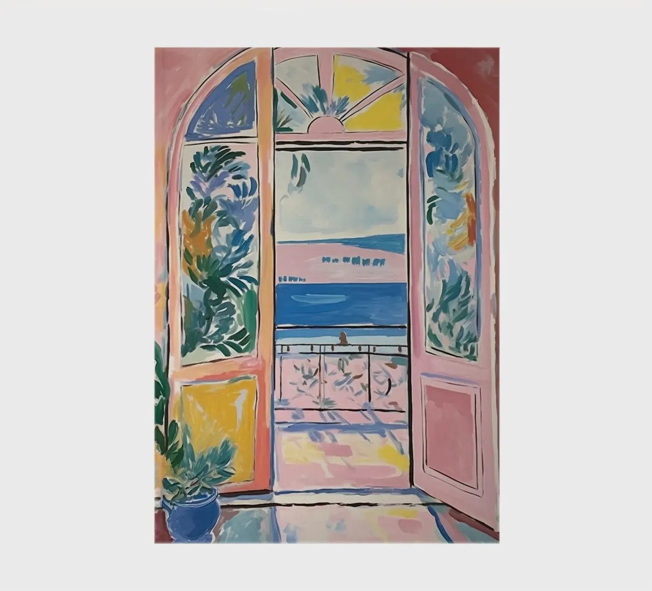 A window and the world behind it notebook by Nikis Art Studio