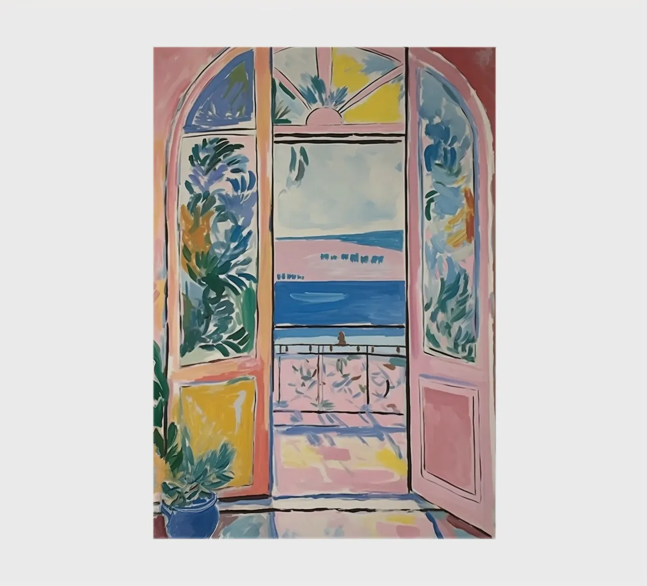 A window and the world behind it notebook by Nikis Art Studio